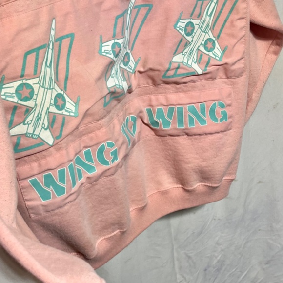 Vintage Tarazzia In Flight 01 Fighter Jet Sweatshirt Size Small Vtg Like New - Picture 4 of 5